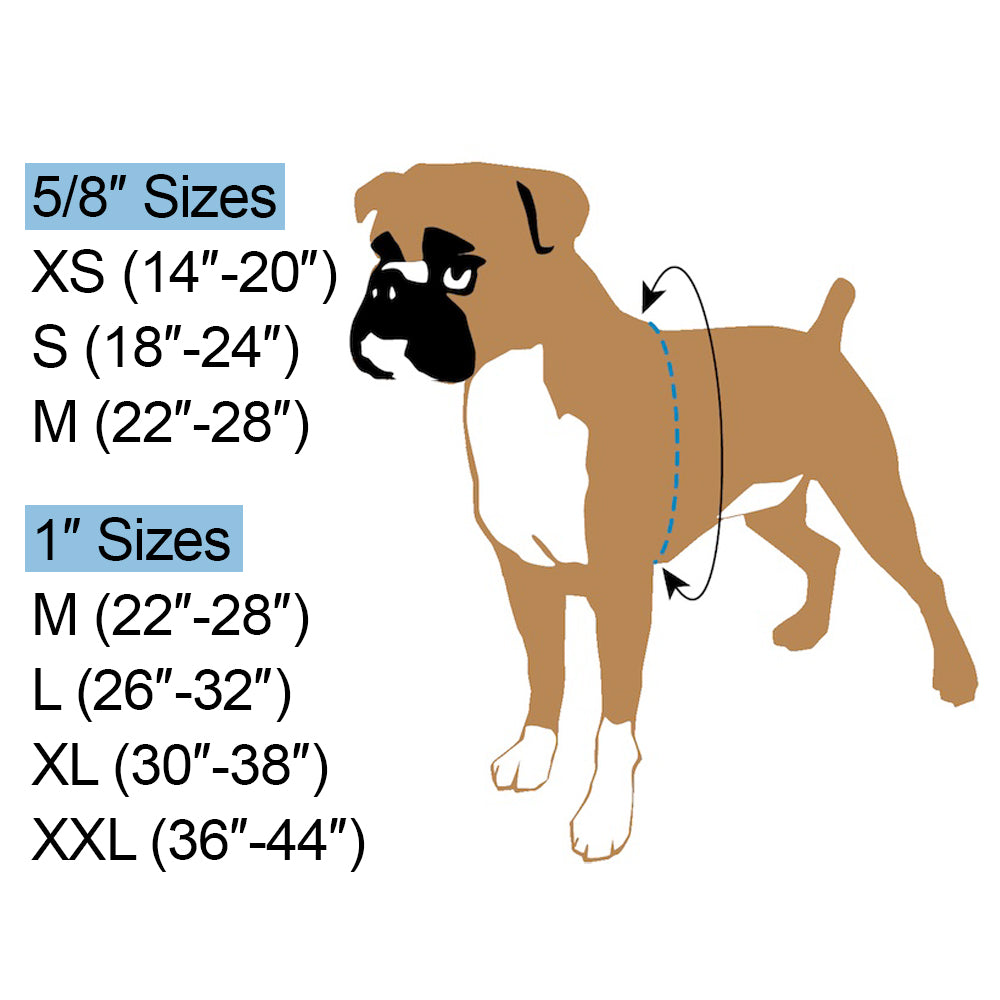 2 Hounds Harness Size Chart